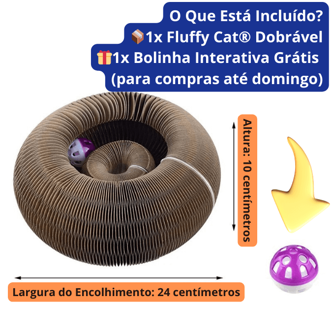 Fluffy Cat® | O Brinquedo Que Vai Transformar o Dia do Seu Gato + Brinde