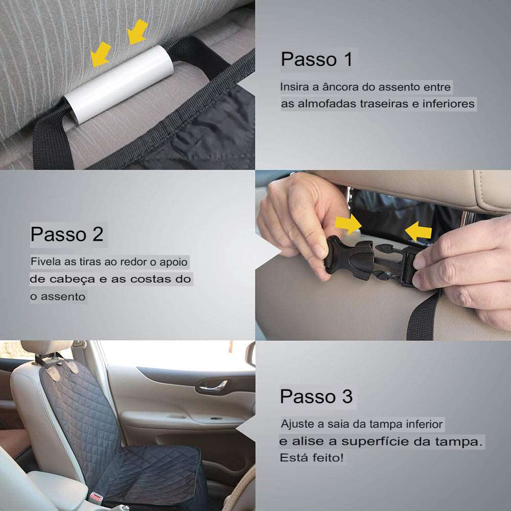 Capa de Banco Reforçada Para Cães Pet-Car