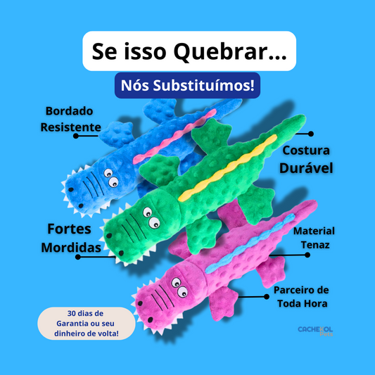 Crocodilos Baby-Pet® | Para Mordidas Nervosas + E-Book Pet + Frete Grátis
