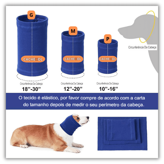 Protetor Auricular Canino | PetSafe® Conforto e tranquilidade + Frete Grátis